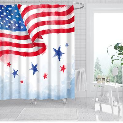 China Sustainable Waterproof Shower Curtains Bathroom Curtain Accessories Bath Curtain For Shower Decoration 90x180cm 120*180cm for sale