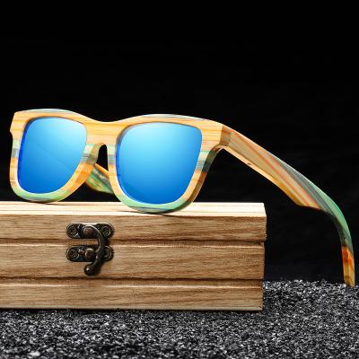 China Fashion sunglasses 2022 wholesale custom made wooden bamboo sunglasses logo sun glass men luxury women polarized for sale