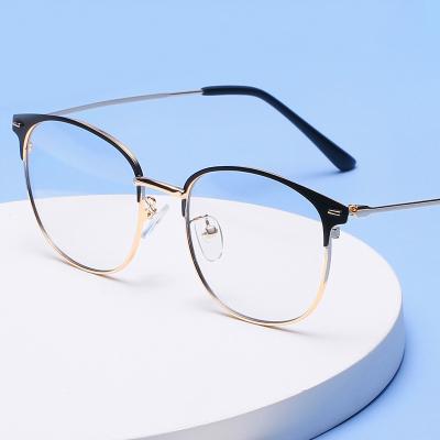 China Glasses For Computer Anti Blue Light Metal Frame Blockers Logo Men And Women Custom Glasses For Computer Anti Blue Light for sale