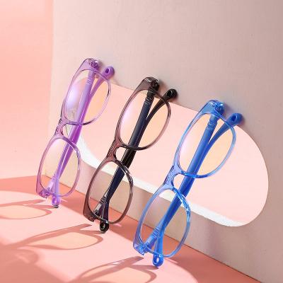 China 2021 wholesale custom made anti blue light children's glass ray glass TR90 transparent anti-blue color children's glass for sale