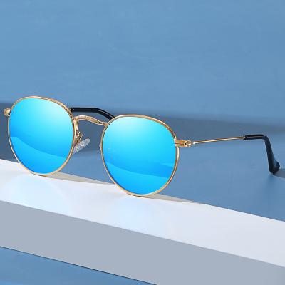 China Retro Children's Sunglasses Metal Frame Around High Quality Girls Boys Polarized Children's Sunglasses 2022 Wholesale for sale