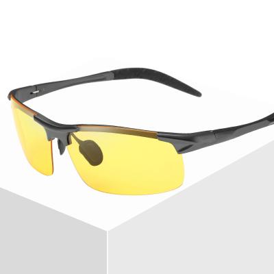 China Wholesale Aluminum Outdoor Cycling Men's Night Classic Premium Sports Men's Sunglasses Day and Night Rising Night Glasses Driving Lunette for sale