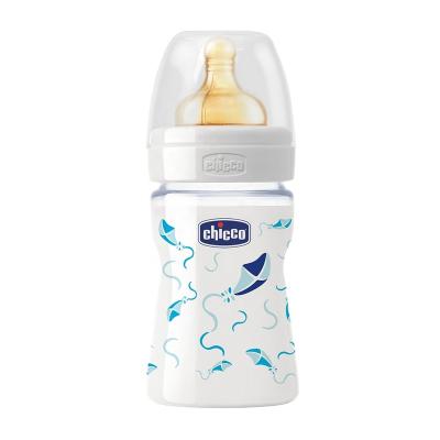 China BPA Free Italian Baby Crash Anti-Blister Wide Glass Bottle for sale