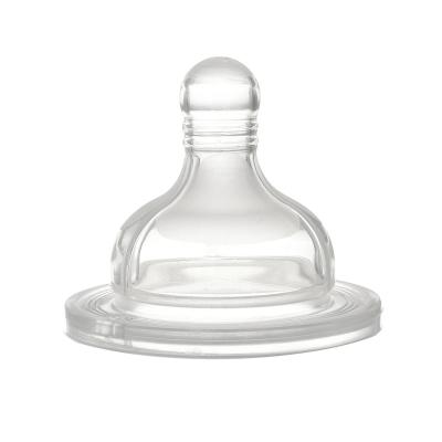 China Chicco phthalate baby silicone bottle free nipple wide caliber is not easy to flatten breast milk solid nipple for sale