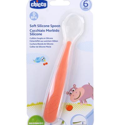 China Saleable Silica Gel Chicco Baby Silicone Spoon Baby Spoon Silicone Baby Spoon Baby for sale