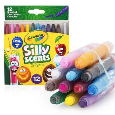 China Eco-Friendly Wholesale Hapy 12 Color Mini Sniffed Twistables Crayons For Kids for sale