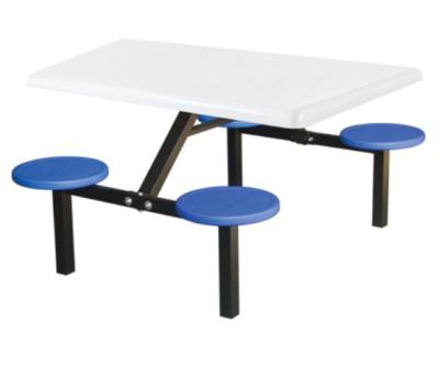 China Plastic Canteen  table and chairs School canteen dining table student eating table and chairs for sale