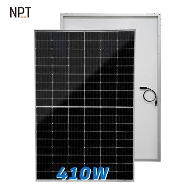 China Chinese Factory Cheap 400w 405W 410W Governmet Use Monocrystalline Silicon Sunpower Eco Storage Module Solar Panels Kit 182mmx91mm for sale