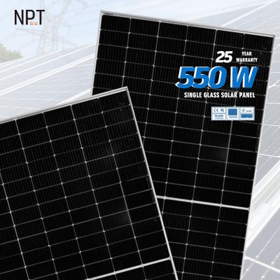 China 545w 550w 555w Chinese OEM Factory Cheap BIPV HSilicon Sunpower Energy Storage Module Solar Panels Kit Combination 182mmx91mm for sale