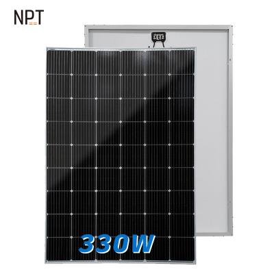 China 300w 310W 320W 330W Price Watt Installed 100 W Single Glass Sun Power Solar Watt Solar Panel System Kit 166mmx166mm for sale