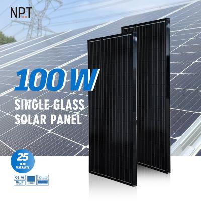 China Chinese 100w Cheap Price Technology Wholesale Watt High Efficiency Monocrystalline Cells Solar Panels Kit Set For Home On Roof 166mmx166mm for sale