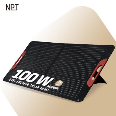 China China 100w Full Power Watt Cells Waterproof Easy Portable Foldable Flexible Solar Panels 166mmx166mm for sale