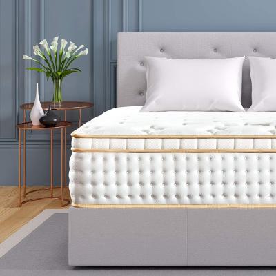 China Massage 12 Inch Full Queen King Mattresses Gel Memory Foam Mattress With Pocket Spring In A Box for sale