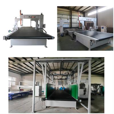 China Auto Vertical 7KW Industrial Foam Cutting Machine Stand Up Melamine Foam Cubic Rectangular Cutting Machine for sale