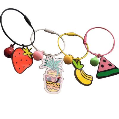 China Amerpromo Eco-friendly Materials Key Chain 2021 Stock Ready To Ship Key Chain Classic Acrylic Double Sided Transparent Pendant Gift For Kids for sale