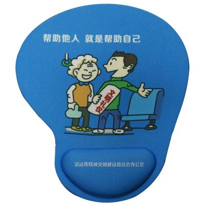 China With wrist rest Amerpromo mousepad with silicone gel OEM sublimation printing logo Ergonomic mousepad with wrist rest to protect your wrist for sale