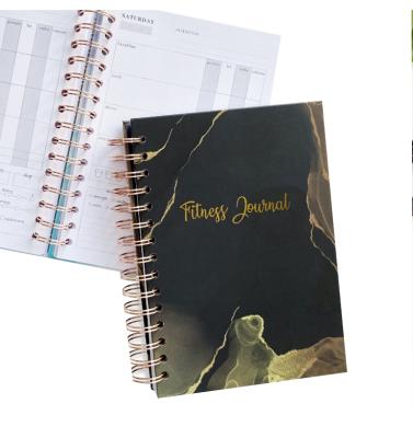 China Amerpromo Magnetic Daily Weekly Monthly Annual Monthly Weight Measurement Planner Notebook Fitness Diary Plan Diary for sale