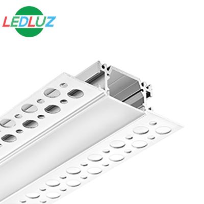 China Decorations LED Aluminum Profile With Flange Recessed In 5/8