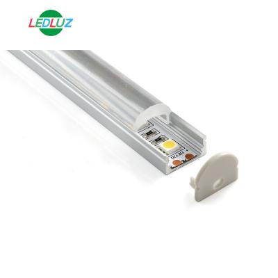 China Aluminum Alloy LED Aluminum Profile With Recessed 60 Degree Lens Led Profile For Cabinet Lights for sale