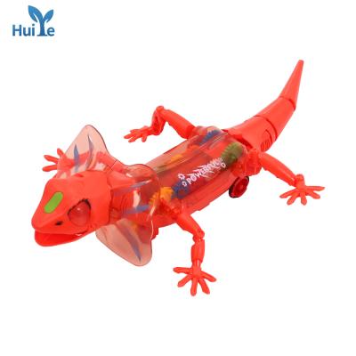 China Huiye Dancing Toy Motion Carry Lizard Electric Cool Walking Animal Cute Toy With Light Music 36.2*22*10.5CM for sale