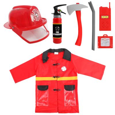 China Huiye 7pcs Kids Firefighter Costume Fireman Costume Toys For Kid Juguete Toy Other Toys for sale