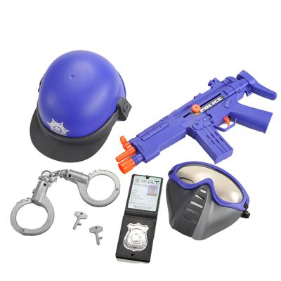 China Huiye Police Playset Game Pretend Play Police Equipment Toys For Children Toy Gun Police 37*46.5*12CM for sale