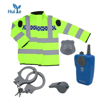 China Children's Toys Huiye Child Role Play Modern Policeman Pretend Toys Personalized Children Boy Police Role Play Costume for sale