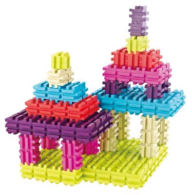 China Construction Toy Huiye 2020 building blocks 40PCS of children's safety intelligence plastic colorful diy toys for sale