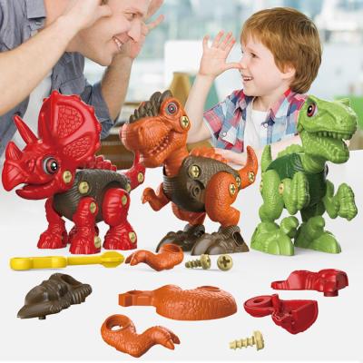 China Huiye Take Apart Set Plastic Diy Dinosaur Assemble Toys Dinosaurios Diy Collect Toy Take Apart Toy 7*13*21CM for sale