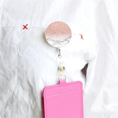 China Custom Business Card Holder with Retractable Reel Holder Student Doctor Nurse ID Badge Holder for sale