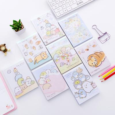 China New arrived custom printed kawaii stick self-adhesive memo pad for stationery, business, office use, study and etc. for sale