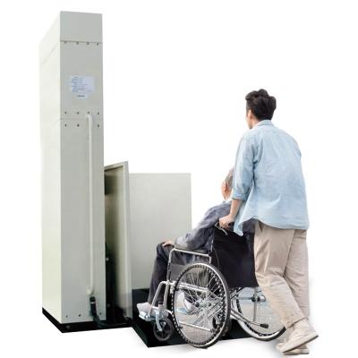 China Hotels Electric Wheelchair Hydraulic Vertical Platform Home Disabled Lift for sale