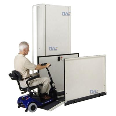 China Commercial Wheelchair Lift Vertical Indoor House Home Used Aluminum Wheelchair Home Lift For Disabled for sale