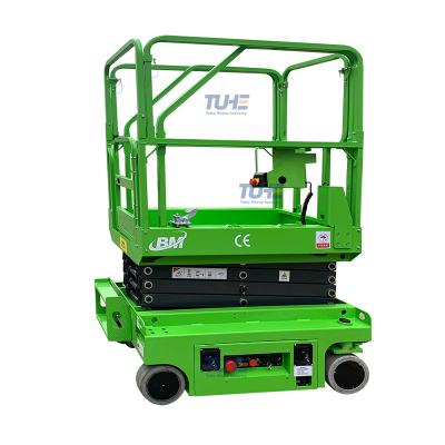 China Hotels 4m small scissor lift platform aerial work mobile scissor lift for sale for sale