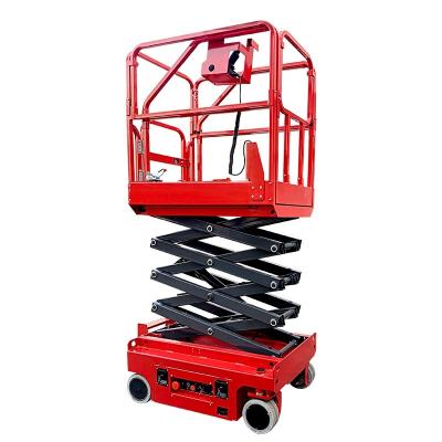 China Hotels 500kg scissor type scissor lift mobile aerial ladder platform scaffolding mobile work platform for sale