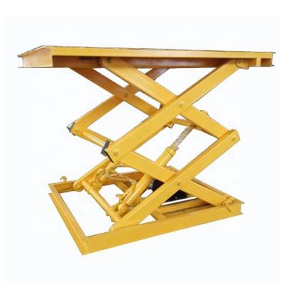 China Hotels High Load Hydraulic Customizable Platform In Floor Scissor Lift for sale