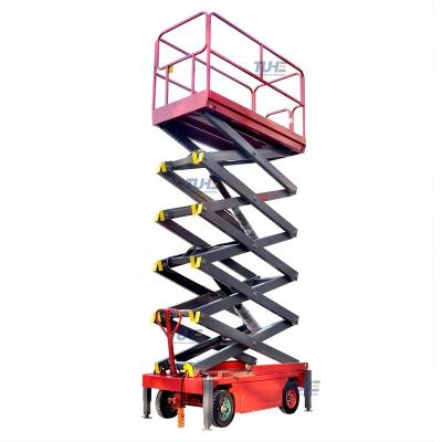 China Easy Operation Safety Convenience 3m - 18m Electric Hydraulic Powered Cargo Scissor Lift For Aerial Work Platform for sale