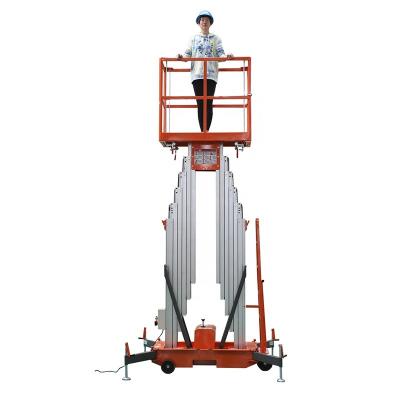 China Hotels 14m Aluminum Vertical Platform Lift Mast Lift Table for sale