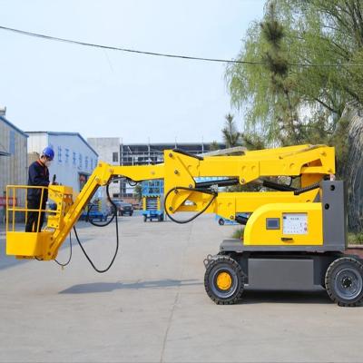 China Cherry Picker Easy Operation Safety Safety Boom Lift Arm Hydraulic Hinged Platform for sale