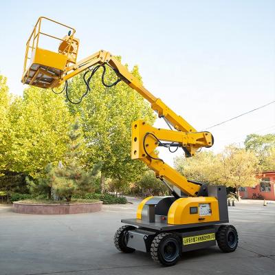 China Easy Operation Safety Boom Lift Aerial Work Platform 10-22m Convenience Articulated Electric Working Height for sale