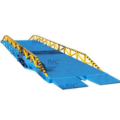 China Hotels 10ton Mobile Warehouse Truck Mobile Hydraulic Truck Yard Ramp With Hydraulic Car Ramp for sale