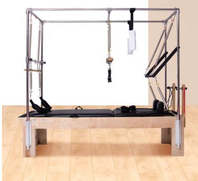 China Commercial Fit Body Fit Body Core Bed Combination Pilates Reformer Equipment Oak Maple Wooden Machine With A Trapeze Tower for sale