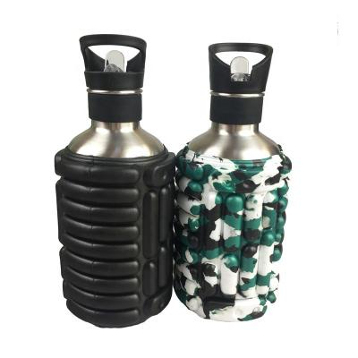 China Customized 2022 Bodybuilding Fitness Gym Sport Yoga Massage EVA Water Bottle Foam Roller Eco-friendly For Studio for sale