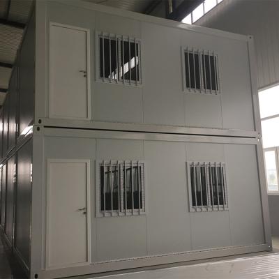 China Prefab Modern Steel House Frame Building Expandable Shipping Container 20ft Lightweight Steel Frame Modern Sandwich Panel Office Building for sale