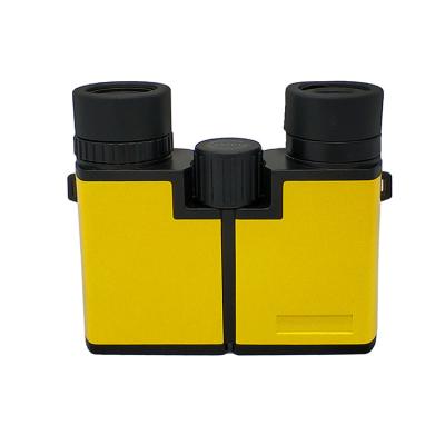 China 10x22 Yellow Kids Binoculars Plastic Bird Watching Binoculars Telescope for sale