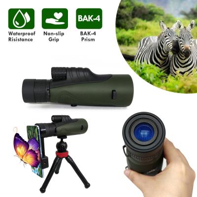 China Telescopio monocular 10-30X50 del enfoque del poder más elevado con el trípode del tenedor de Smartphone en venta