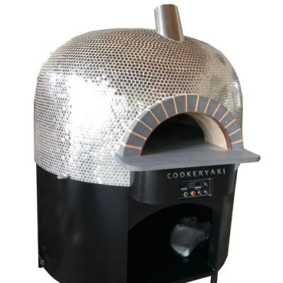 China 90 Seconds Bakery Lava Stock Commercial Revolving Pizza Oven Wood And Gas Hotels Italy for sale