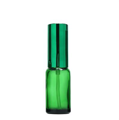 China OEM Cosmetic Green Cream Pump Glass Bottle Essential Oil Cream Pump Bottle 5cl-100cl for sale