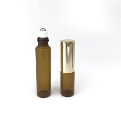 China OEM Cosmetic Matte Amber Glass Roll On Ball Essential Oil Roll On Glass Bottle Online Sale Glass Perfume Bottle 1ml 2ml 3ml 5ml 8ml 10ml for sale