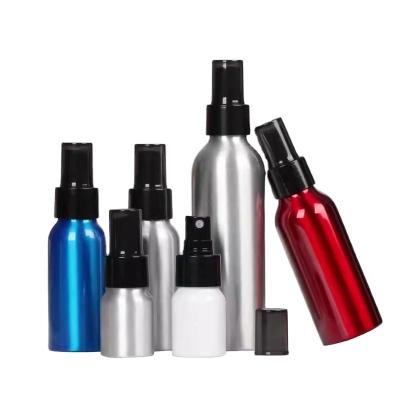 China Cosmetic Aluminum Spray Bottle Mist Perfume Shampoo Aluminum Skin Care Products Packaging Bottle 10ml-1000ml for sale